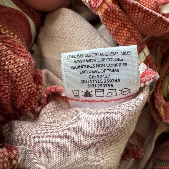 Women's Pull On Elastic Tie Waist Beach Shorts Multicolor Size M Boho High Rise - Picture 9 of 16